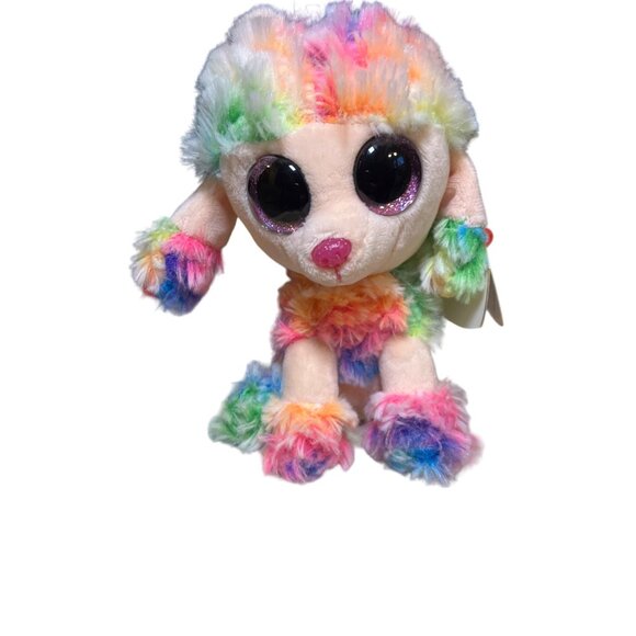 TY Rainbow Poodle Beanie Boo Small 6 Inch - Stuffed Animal (37223) - Picture 3 of 12
